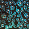 Nylon Spandex Skull Double Foil Stretch Fabric
