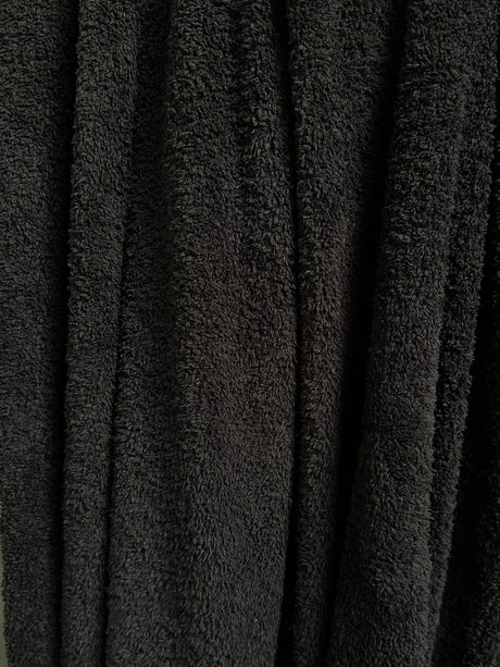 Black Terry Cloth Knit