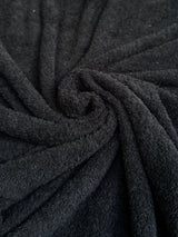 Black Terry Cloth Knit