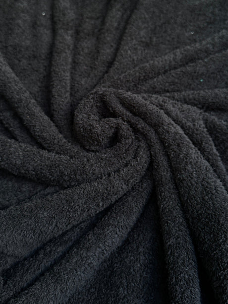 Black Terry Cloth Knit