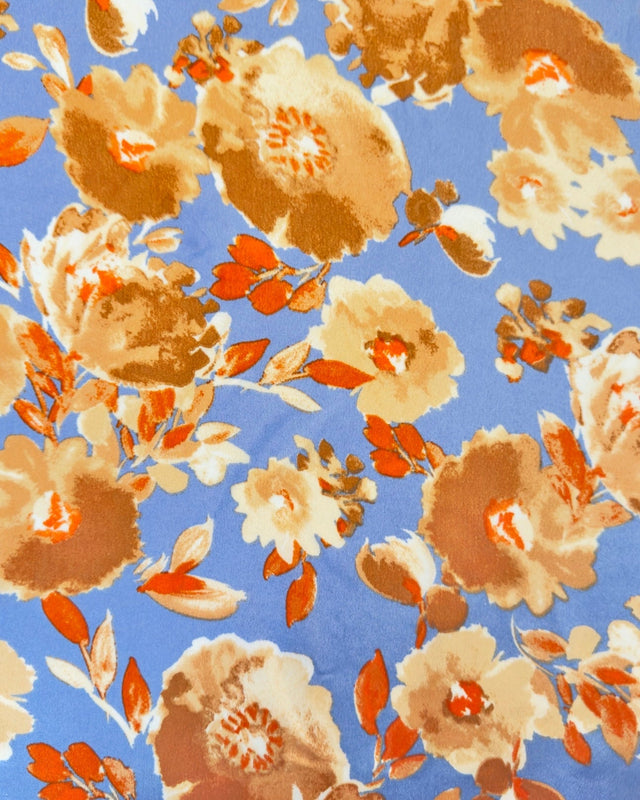 Printed Stretch Satin