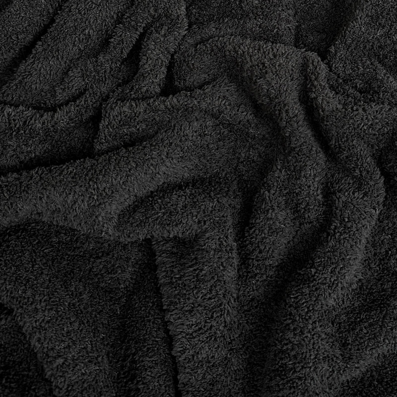 Black Terry Cloth Knit