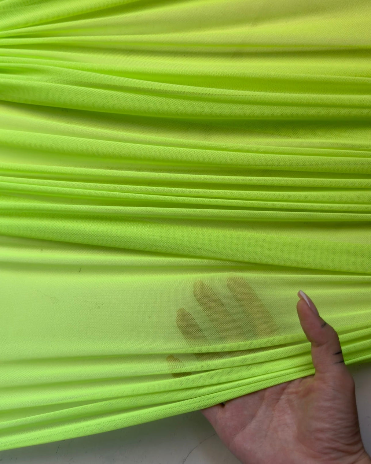 Lime Green 4-Way Stretch Power Mesh