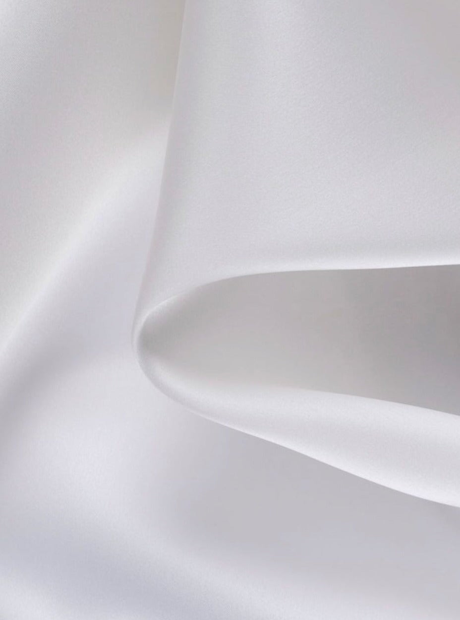 White Polyester Satin