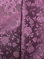 Plum Jacquard Satin Fabric - Plum Reversible Jacquard, 58"-60" Width