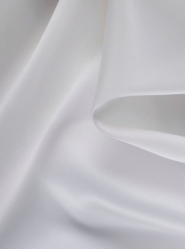 White Polyester Satin