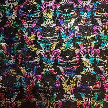 Nylon Spandex Happy Skull 4-Way Stretch Fabric