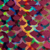 Poly Spandex Rainbow Foggy Mermaid Fabric