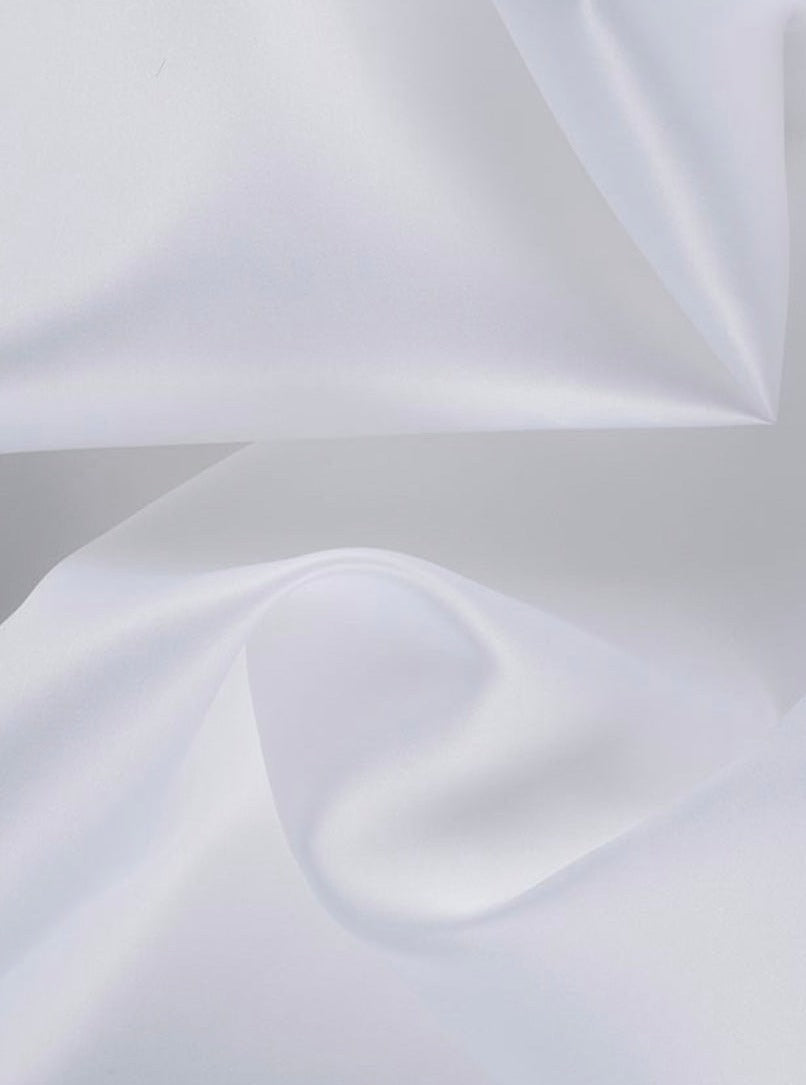 White Polyester Satin
