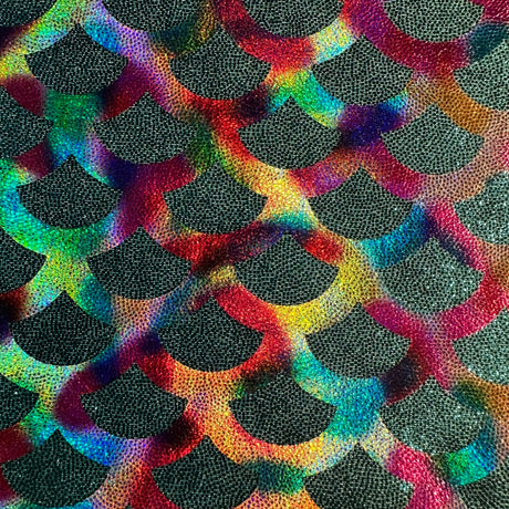 Poly Spandex Rainbow Foggy Mermaid Fabric