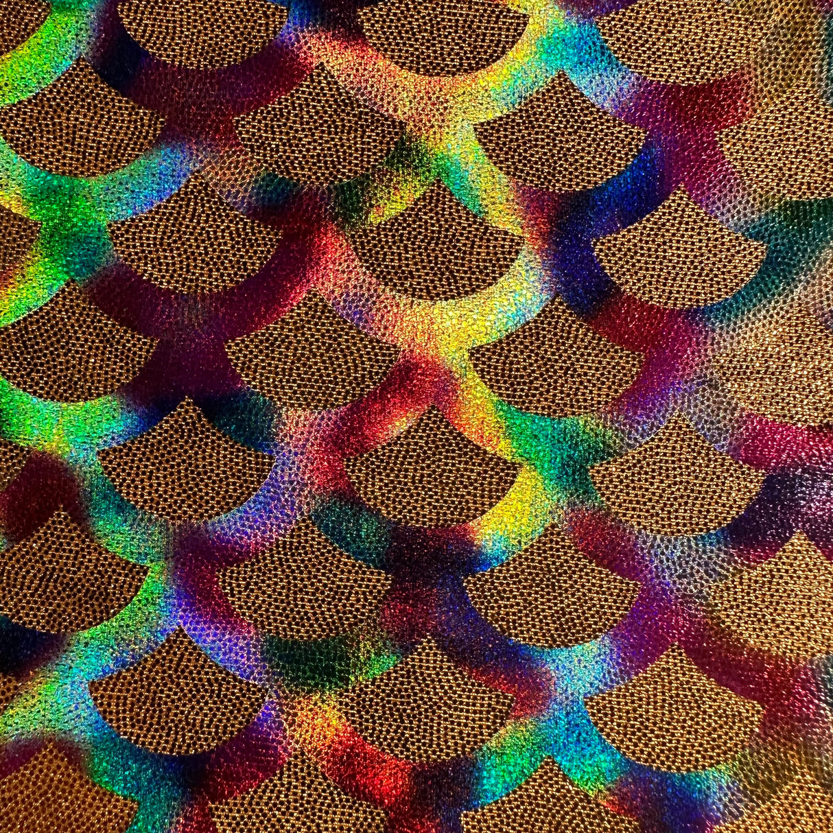 Poly Spandex Rainbow Foggy Mermaid Fabric