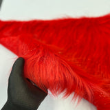 Tinsel Sparkle Glitter Long Pile Shaggy Faux Fur Fabric - 100 Percent Polyester Fabric, Multi Color, 60" Width, 2.5-3" Pile Length (1 Yard)