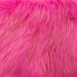 Hot Pink Tinsel Sparkle Glitter Shaggy Faux Fur Long Pile Fabric,
