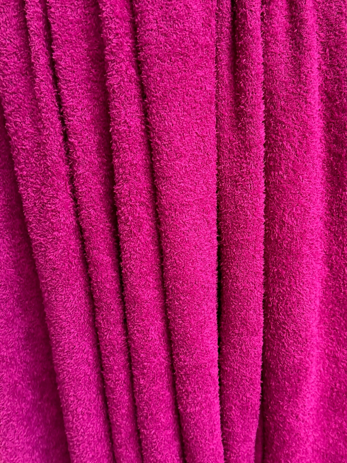 4-Way Stretch Terry Cloth Knit Fuchsia