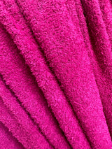 4-Way Stretch Terry Cloth Knit Fuchsia