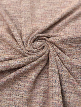 Stretch Chenille Tweed Blush Pink