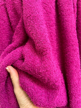 4-Way Stretch Terry Cloth Knit Fuchsia