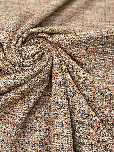 Stretch Chenille Tweed Beige Taupe
