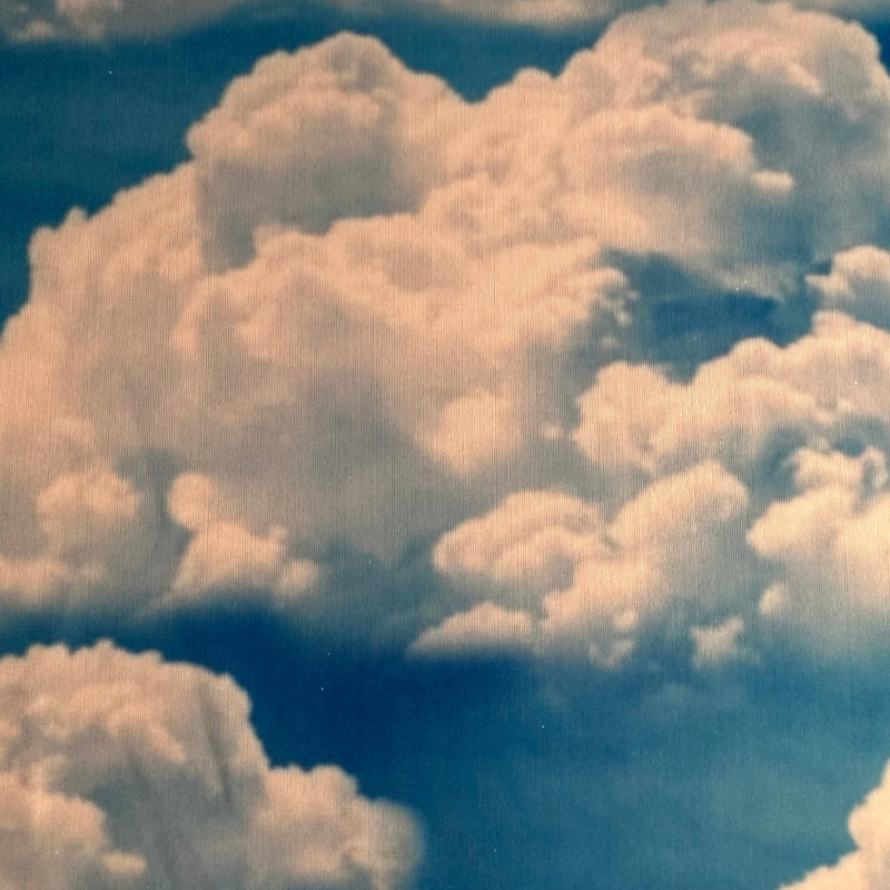 Polyester Spandex Sky Cloud 4-Way Stretch Fabric