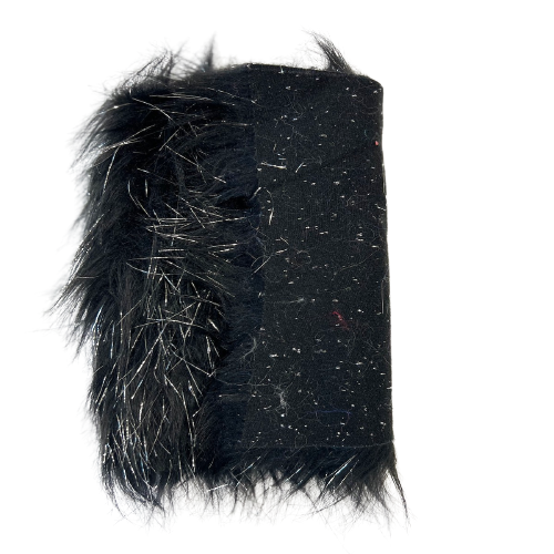 Tinsel Sparkle Glitter Long Pile Shaggy Faux Fur Fabric - 100 Percent Polyester Fabric, Multi Color, 60" Width, 2.5-3" Pile Length (1 Yard)