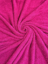 4-Way Stretch Terry Cloth Knit Fuchsia