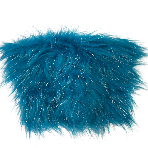 Tinsel Sparkle Glitter Long Pile Shaggy Faux Fur Fabric - 100 Percent Polyester Fabric, Multi Color, 60" Width, 2.5-3" Pile Length (1 Yard)