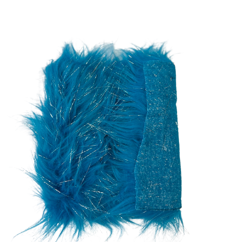 Tinsel Sparkle Glitter Long Pile Shaggy Faux Fur Fabric - 100 Percent Polyester Fabric, Multi Color, 60" Width, 2.5-3" Pile Length (1 Yard)