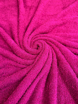 4-Way Stretch Terry Cloth Knit Fuchsia