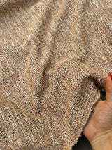 Stretch Chenille Tweed Beige Taupe