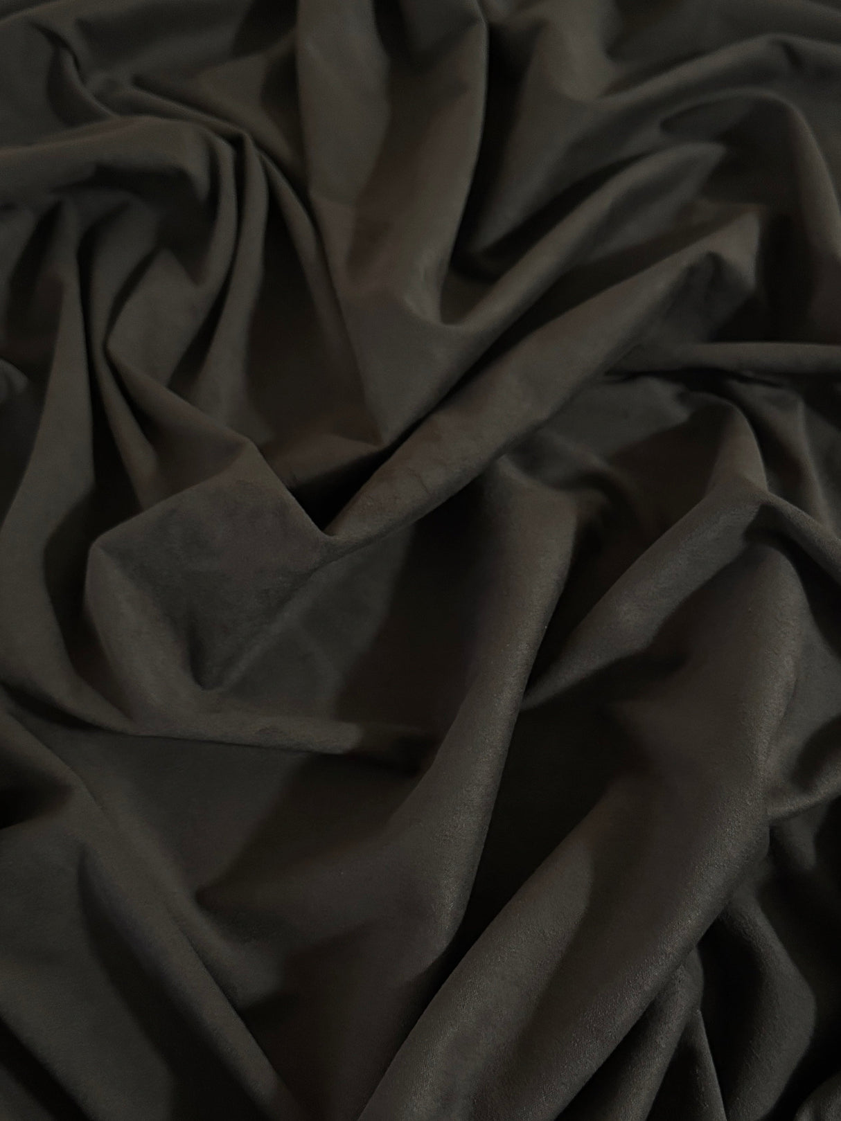 Charcoal 4-Way Stretch Techno Suede