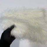 Tinsel Sparkle Glitter Long Pile Shaggy Faux Fur Fabric - 100 Percent Polyester Fabric, Multi Color, 60" Width, 2.5-3" Pile Length (1 Yard)