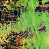 Nylon Spandex Crushed Tie Dye Peel Snake Fabric