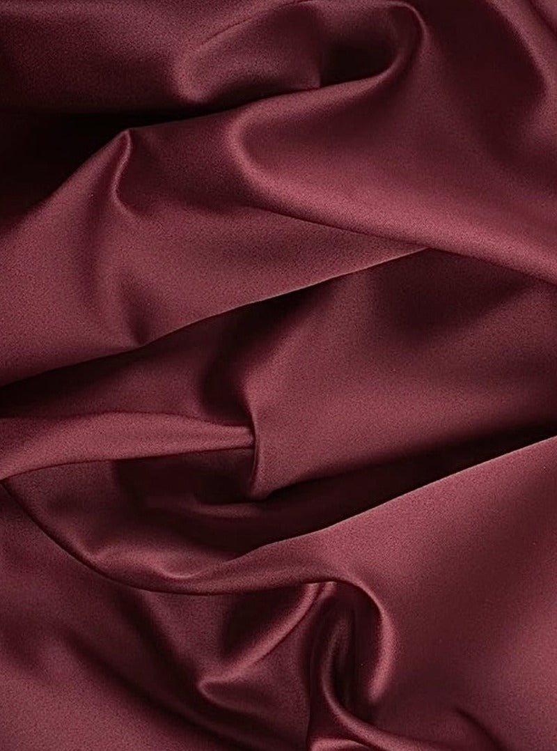 Burgundy Satin
