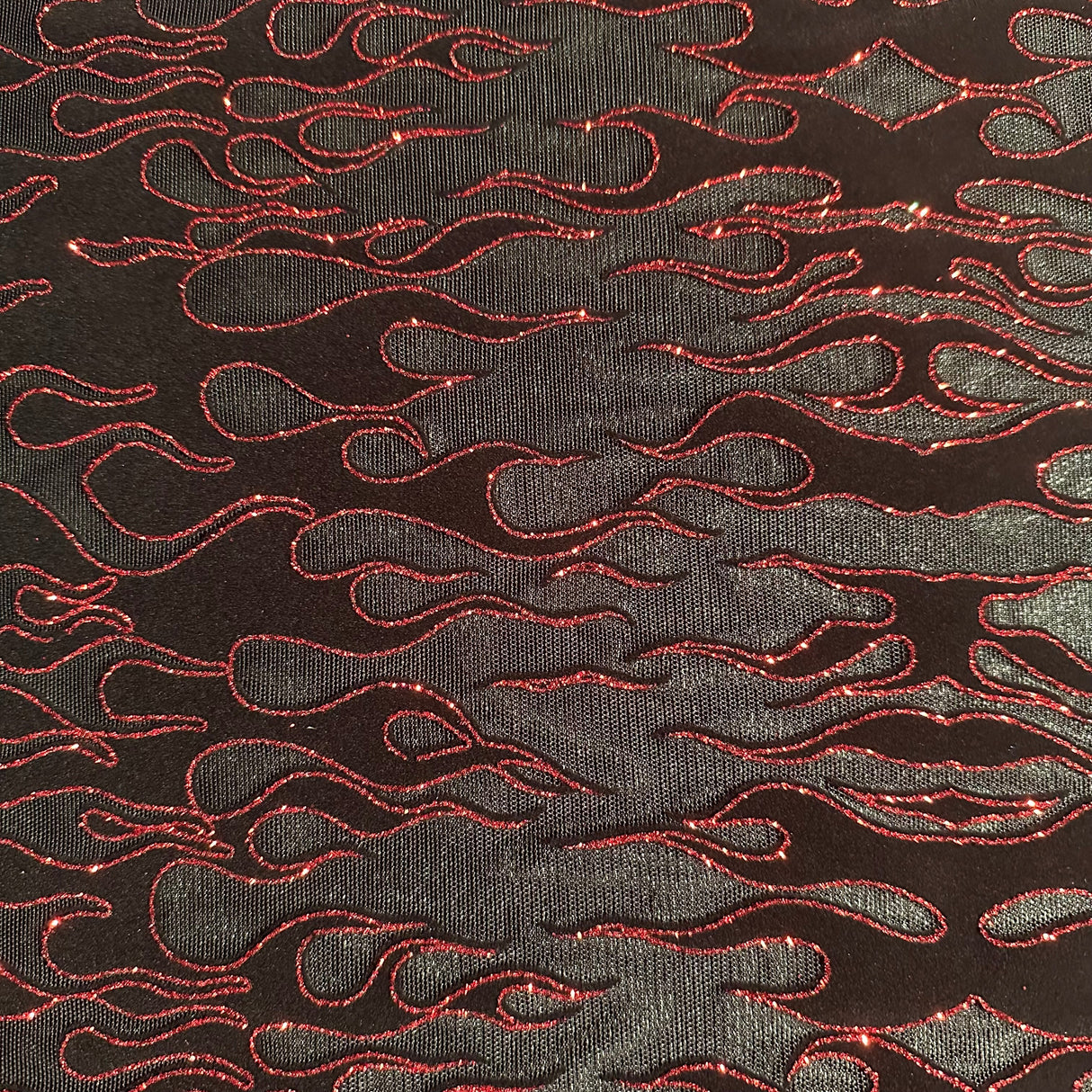 Glitter Mesh Fabric 4-Way Stretch Nylon Spandex