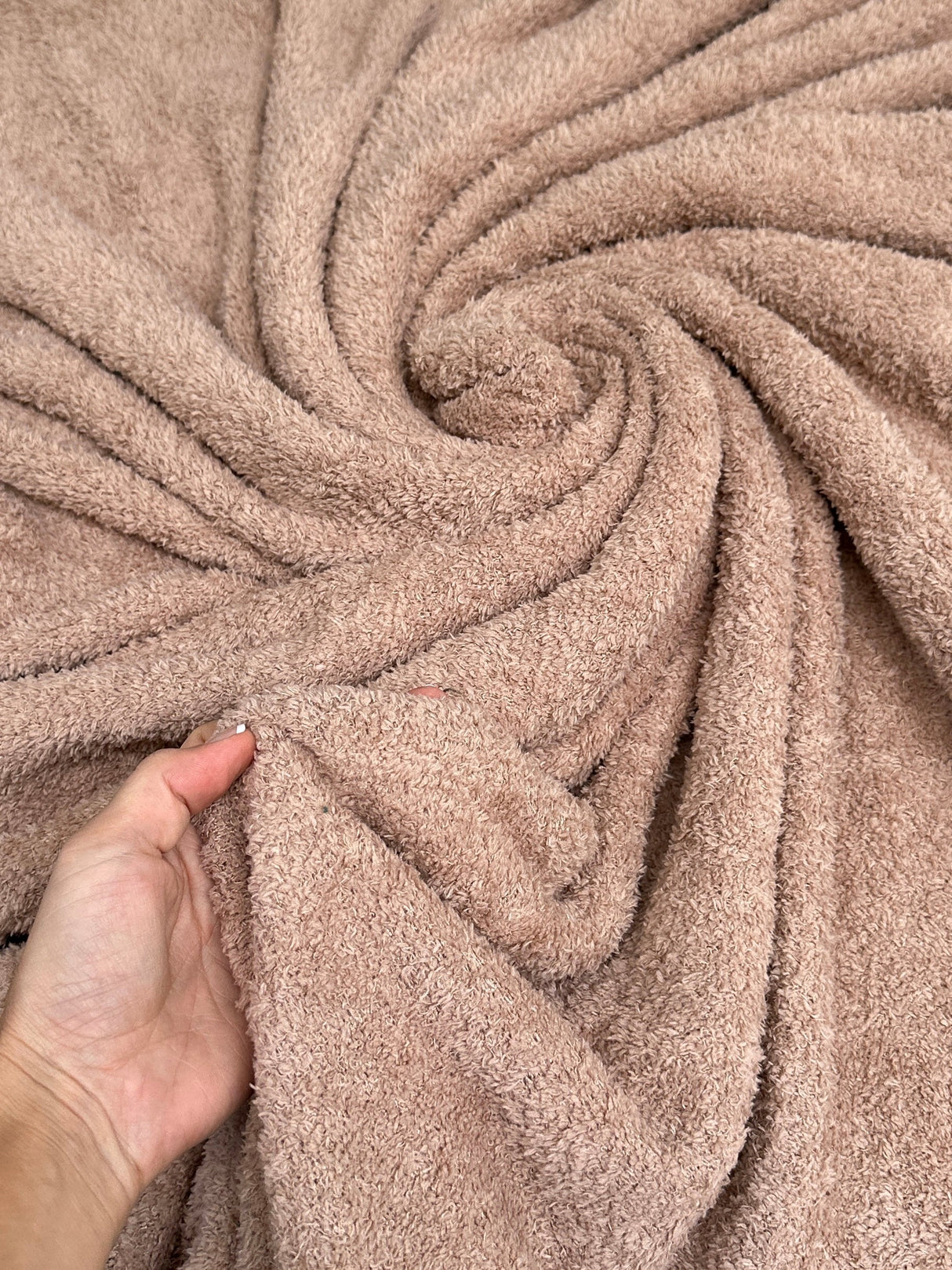 Khaki Terry Cloth Knit