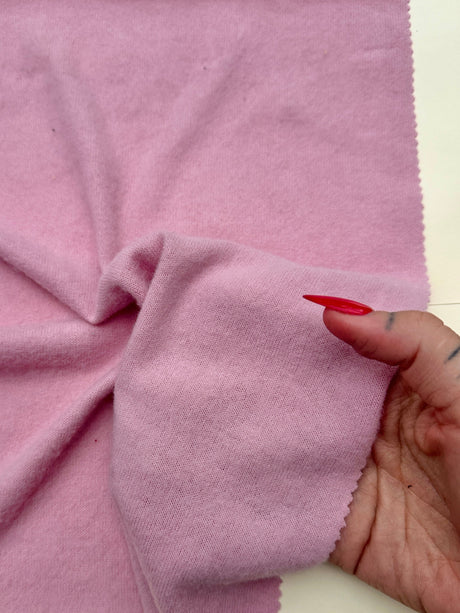 Buttery Spandex Faux Cashmere Knit Baby Pink