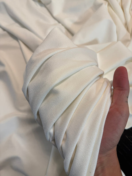 4-Way Stretch Techno Suede Ivory