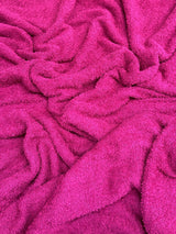 4-Way Stretch Terry Cloth Knit Fuchsia