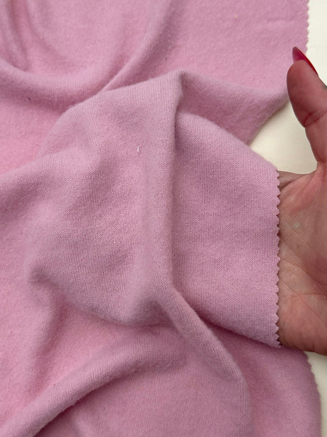 Buttery Spandex Faux Cashmere Knit Baby Pink