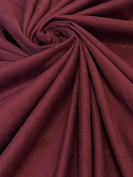 Burgundy 4-Way Stretch Techno Suede