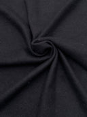 Black Buttery Spandex Faux Cashmere Knit