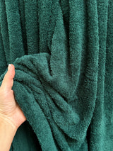 Hunter Green Terry Cloth Knit