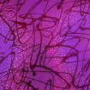 Foil Print Spandex Fabric Shattered Glass Scribble 60"