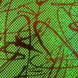 Foil Print Spandex Fabric Shattered Glass Scribble 60"