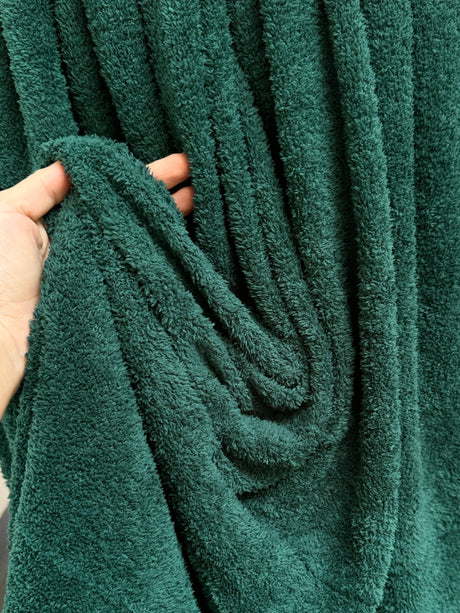 Hunter Green Terry Cloth Knit