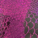 Foil Abstract Animal Shattered Glass Fabric