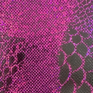 Foil Abstract Animal Shattered Glass Fabric