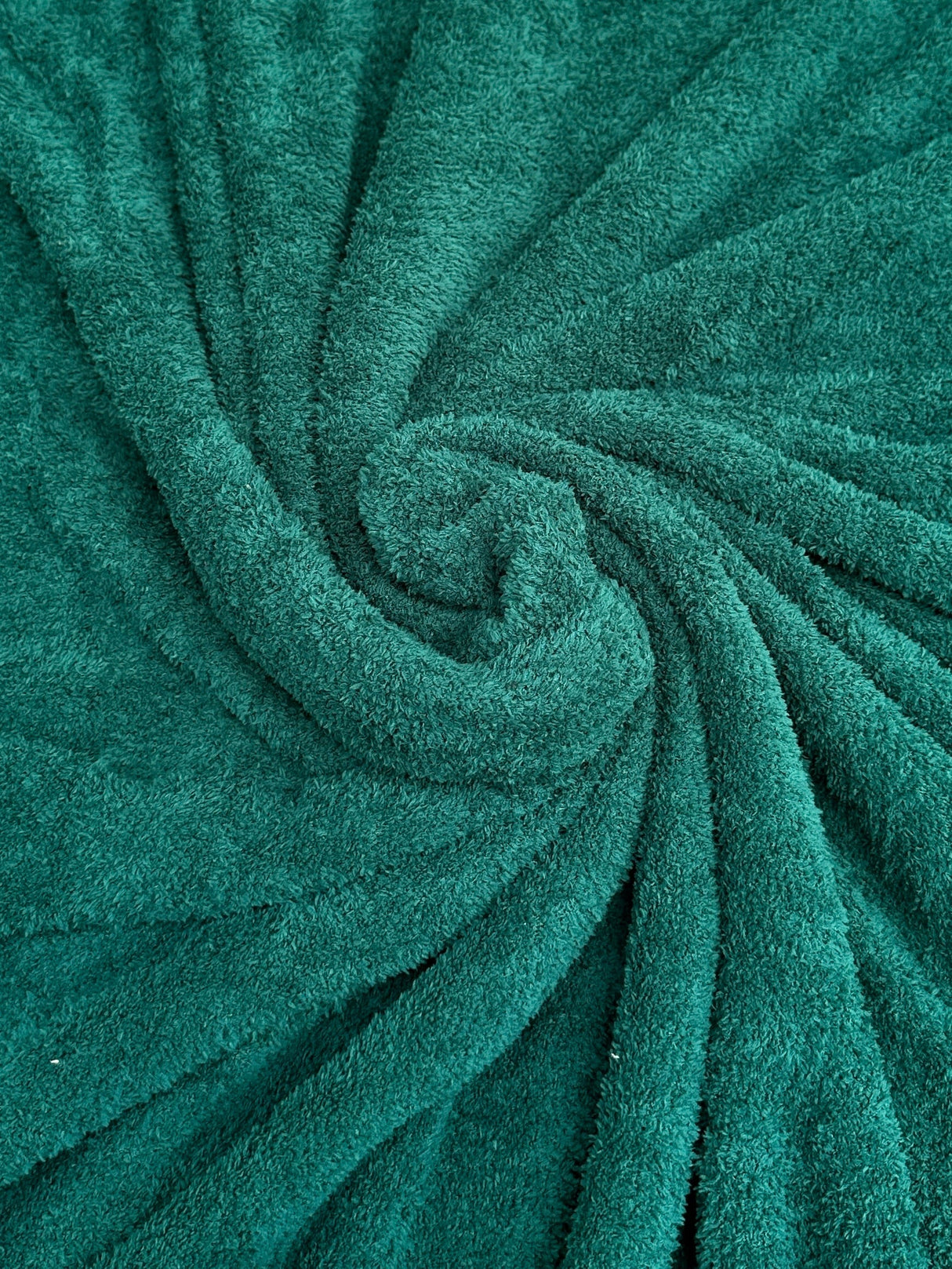 Hunter Green Terry Cloth Knit