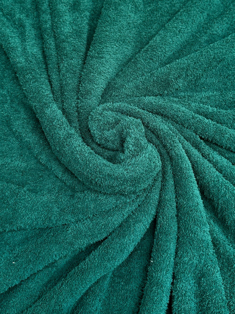 Hunter Green Terry Cloth Knit