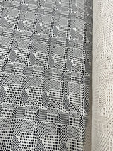 White Geometric Hollow Out Knit